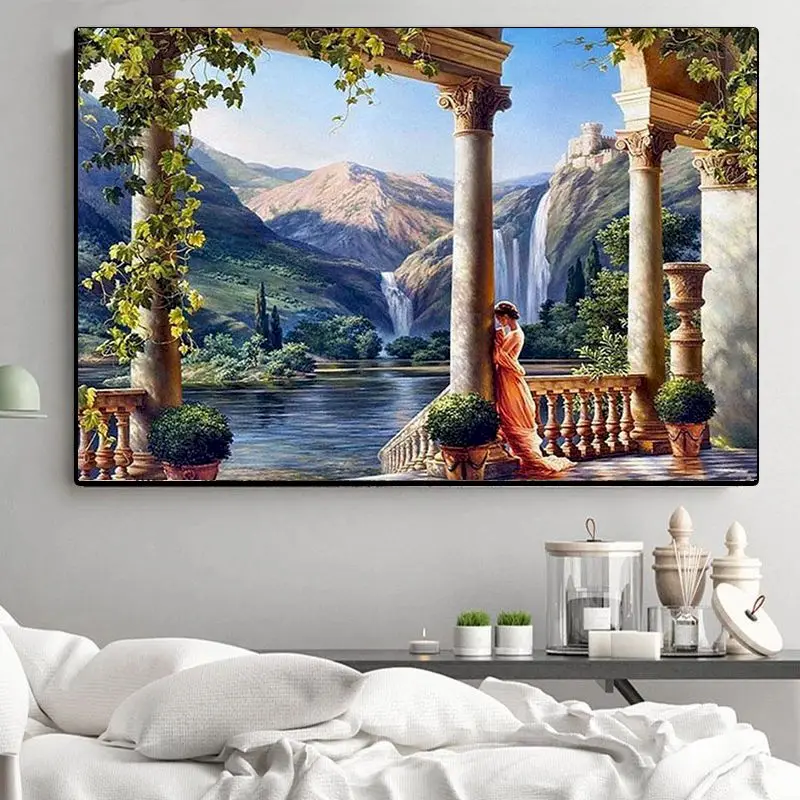 CHENISTORY Pictures By Numbers Arch Scenery Diy Kits Drawing Canvas Handpainted Girl Oil Painting By Numbers Greece Landscape
CHENISTORY Pictures By Numbers Arch Scenery Diy Kits Drawing Canvas Handpainted Girl Oil Painting By Numbers Greece Landscape
