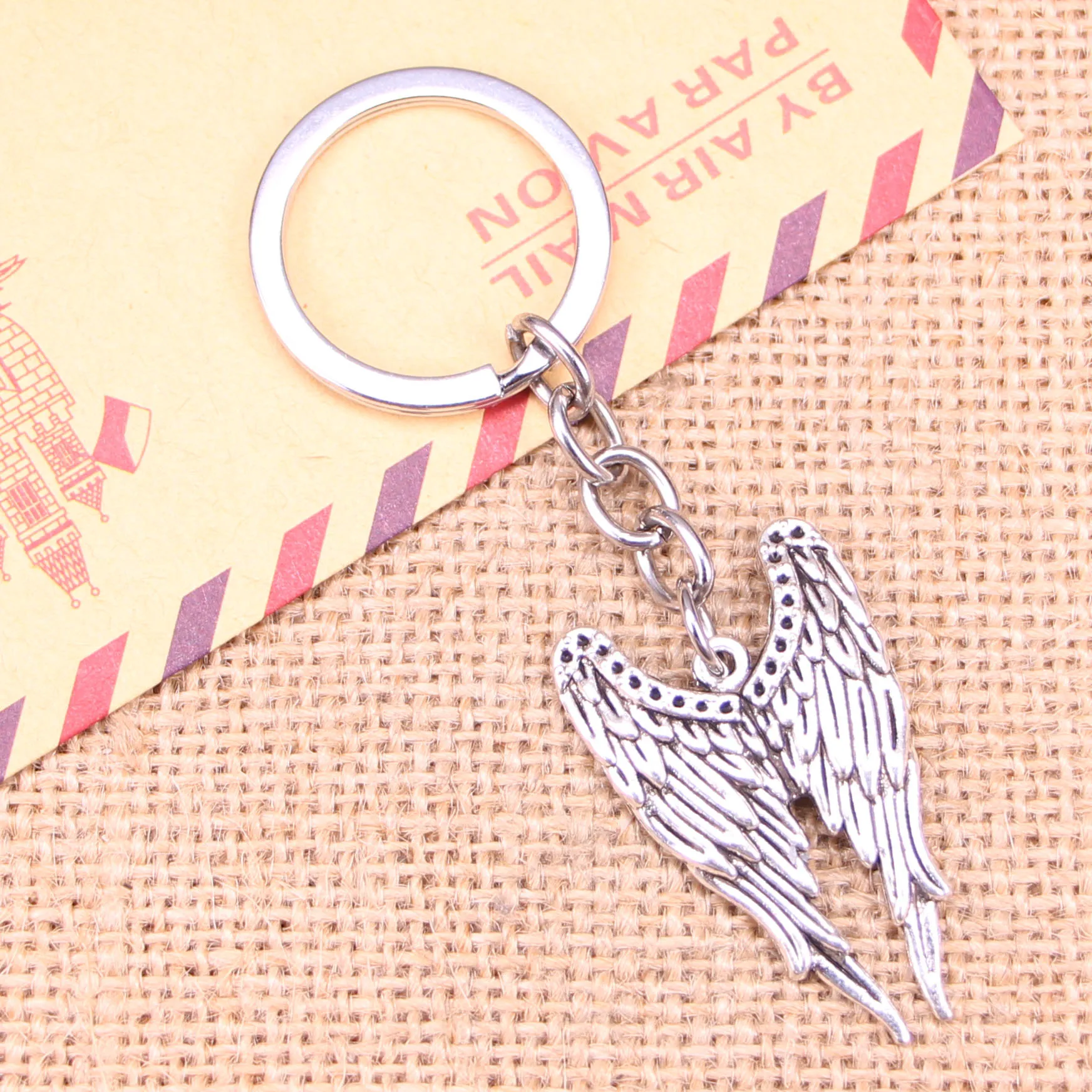 20 шт, новинка, модный брелок 39x24 мм, подвески с крыльями ангела, сделай сам, мужские ювелирные изделия, брелок для ключей в машину, кольцо, держ...
20 шт, новинка, модный брелок 39x24 мм, подвески с крыльями ангела, сделай сам, мужские ювелирные изделия, брелок для ключей в машину, кольцо, держ...