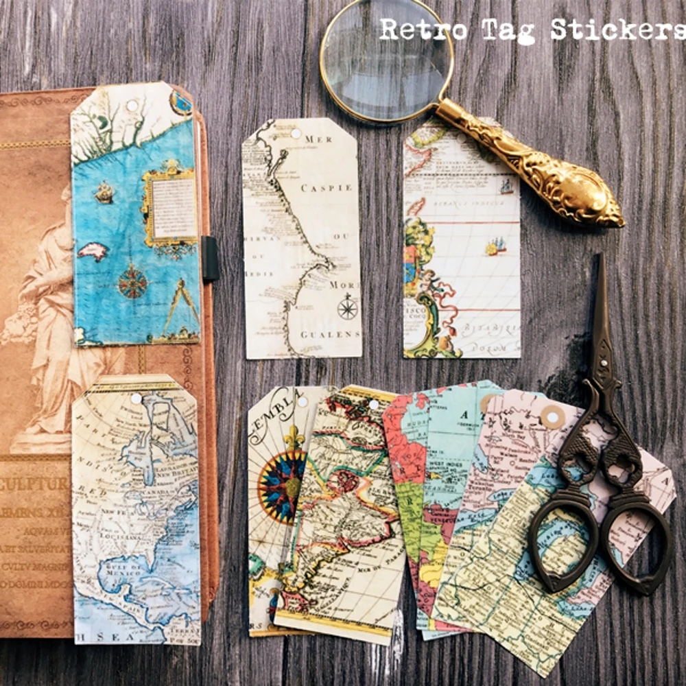 10Pcs/Set Vintage Map Label Vellum Paper Sticker DIY Craft Scrapbooking Album Junk Journal Planner Decorative Stickers
10Pcs/Set Vintage Map Label Vellum Paper Sticker DIY Craft Scrapbooking Album Junk Journal Planner Decorative Stickers