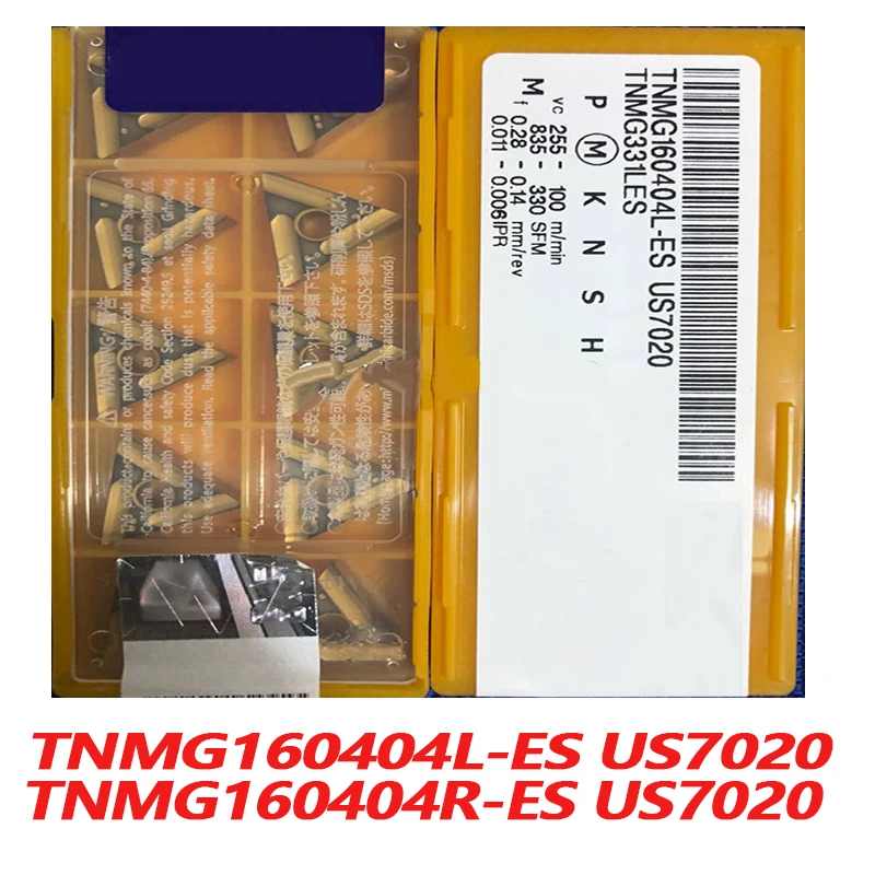 100% Original TNMG TNMG160404L-ES US7020 TNMG160404R-ES 10pcs Carbide blade CNC lathe insertion Imported from Japan High Quality
100% Original TNMG TNMG160404L-ES US7020 TNMG160404R-ES 10pcs Carbide blade CNC lathe insertion Imported from Japan High Quality