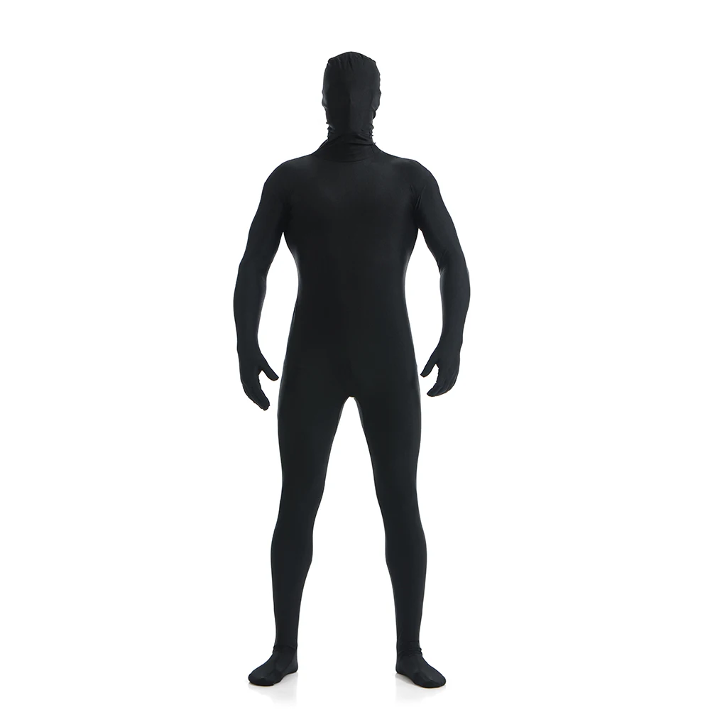 Free shipping Zentai Full Body black Skin Suit Catsuit Halloween Costumes customized for open eyes mouth can add crotch zipper 
Free shipping Zentai Full Body black Skin Suit Catsuit Halloween Costumes customized for open eyes mouth can add crotch zipper