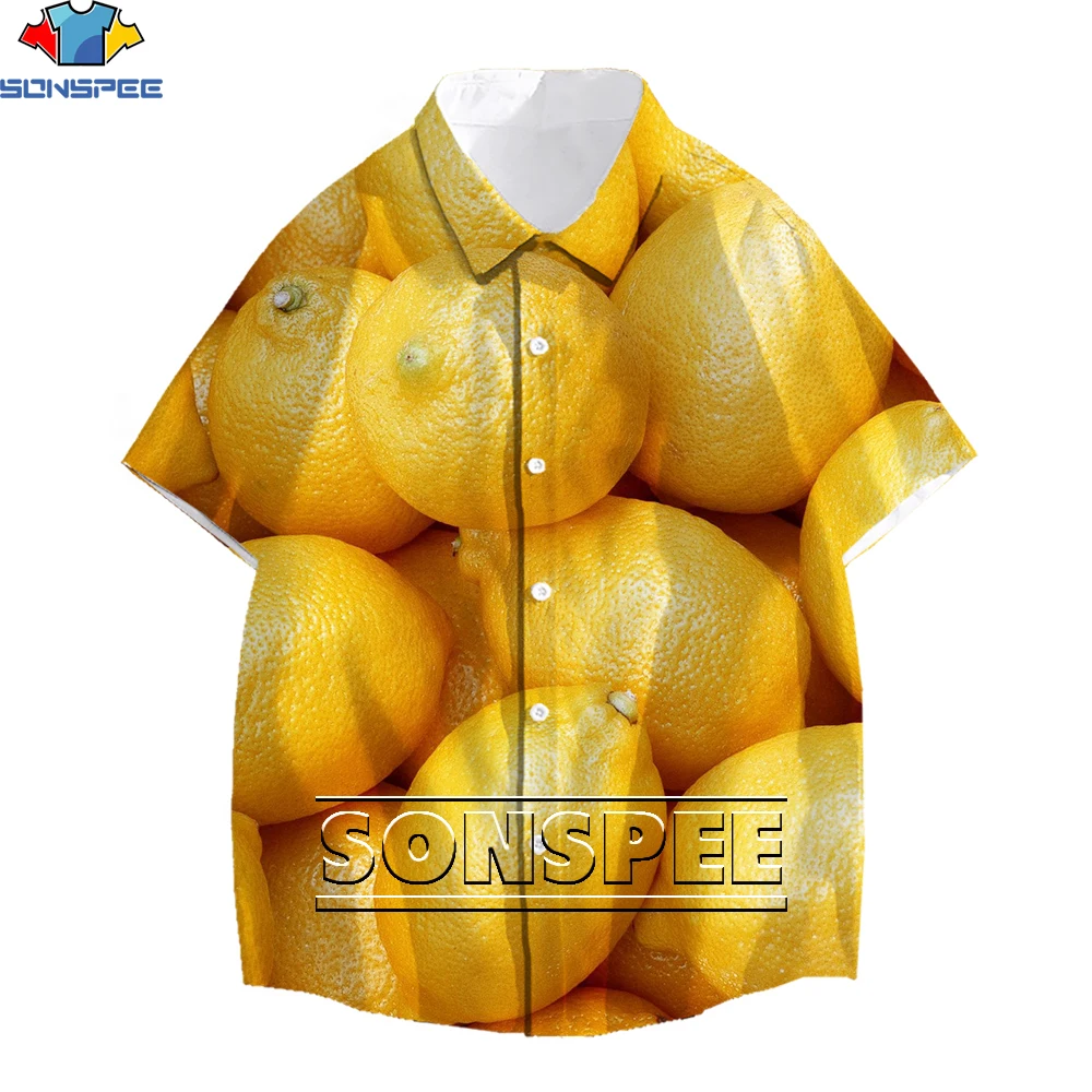 SONSPEE Men's T-shirt 3D Print Fruit Hawaiian Shirt Lemon Summer Casual Breathable Cool Short Sleeve Kids Oversized Short Sleeve
SONSPEE Men's T-shirt 3D Print Fruit Hawaiian Shirt Lemon Summer Casual Breathable Cool Short Sleeve Kids Oversized Short Sleeve