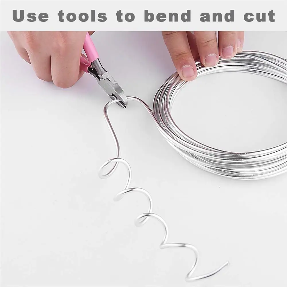 Silver 1mm/1.5mm/2mm Anodized Aluminum Wire Soft DIY Jewelry Craft Versatile Painted Aluminium Metal Wire Bendable Make Skeleton
Silver 1mm/1.5mm/2mm Anodized Aluminum Wire Soft DIY Jewelry Craft Versatile Painted Aluminium Metal Wire Bendable Make Skeleton