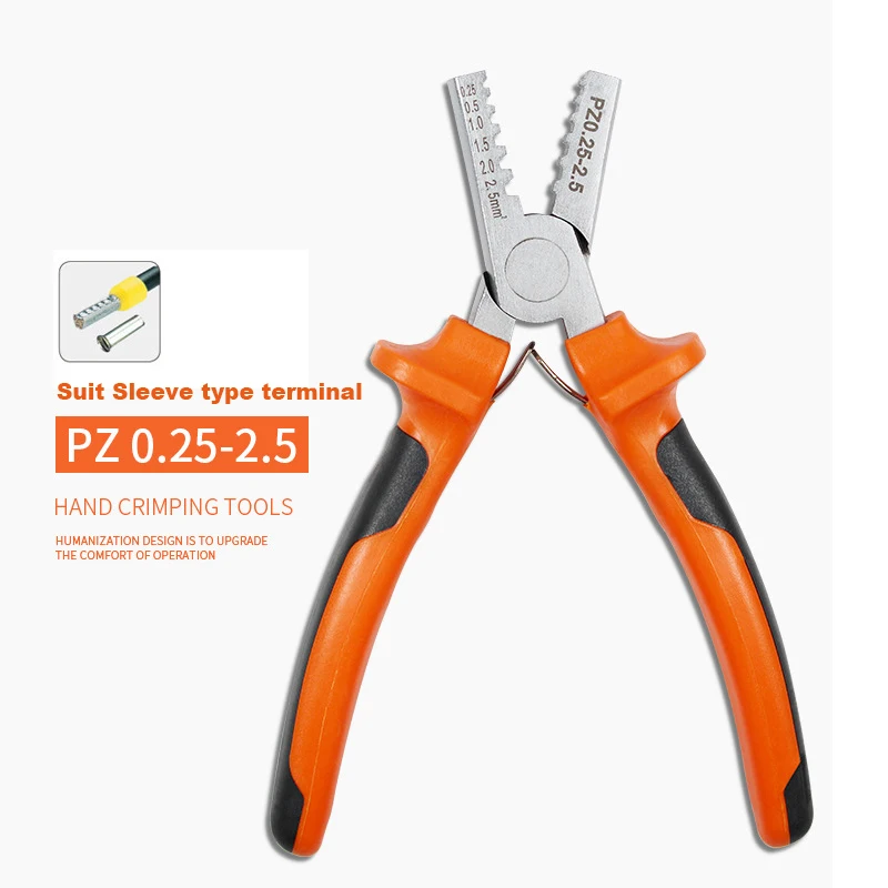 JoHigh 1 piece Mini Size Germany Type cutting pliers Sleeve Type Terminal crimping pliers PZ 0.25-2.5
JoHigh 1 piece Mini Size Germany Type cutting pliers Sleeve Type Terminal crimping pliers PZ 0.25-2.5