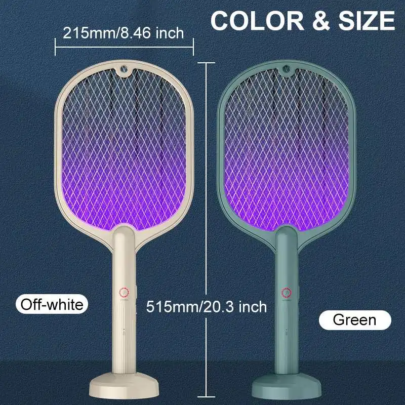 2 IN 1 LED Mosquito Killer Lamp 3000V Electric Bug Zapper Insect Killer USB Rechargeable Fly Swatter Trap Anti Mosquito Flies
2 IN 1 LED Mosquito Killer Lamp 3000V Electric Bug Zapper Insect Killer USB Rechargeable Fly Swatter Trap Anti Mosquito Flies