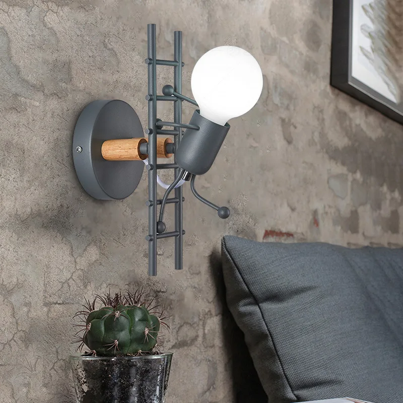 Nodic LED Wall Lamp American Industrial Style Iron Lights Creative Metal Cartoon Robot Sconce For Kids Children Room Bedroom
Nodic LED Wall Lamp American Industrial Style Iron Lights Creative Metal Cartoon Robot Sconce For Kids Children Room Bedroom