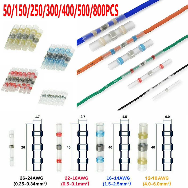 50/800pcs Heat-shrink Tubing Thermoresistant Tube Heat Shrink Wrapping Kit Electrical Connection Wire Cable Insulation Sleeving
50/800pcs Heat-shrink Tubing Thermoresistant Tube Heat Shrink Wrapping Kit Electrical Connection Wire Cable Insulation Sleeving