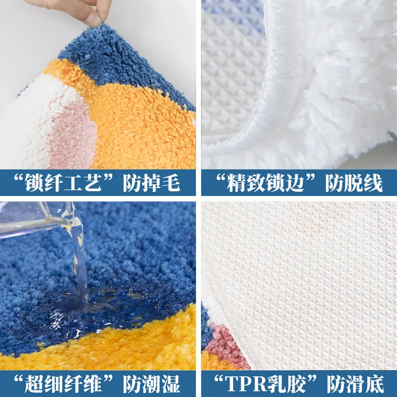 Non-Slip Bedroom Balcony Carpet Mat Floor Mat Water Absorption Bathroom Carpet Doormat Soft Rugs Household Bath Mats Pad
Non-Slip Bedroom Balcony Carpet Mat Floor Mat Water Absorption Bathroom Carpet Doormat Soft Rugs Household Bath Mats Pad