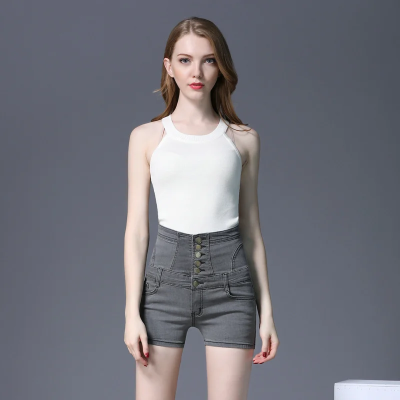 Summer Large Women's High Waist Elastic Denim Shorts Women's Waist Closing Denim Short Hot Pants Vintage Jeansy Elastic Waist
Summer Large Women's High Waist Elastic Denim Shorts Women's Waist Closing Denim Short Hot Pants Vintage Jeansy Elastic Waist
