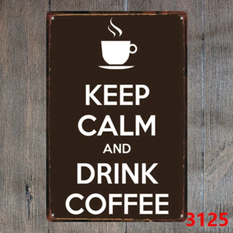KEEP CALM AND DRINK COFFEE Metal license plate digital retro decoration painting rusted metal painting poster 30*20CM
KEEP CALM AND DRINK COFFEE Metal license plate digital retro decoration painting rusted metal painting poster 30*20CM