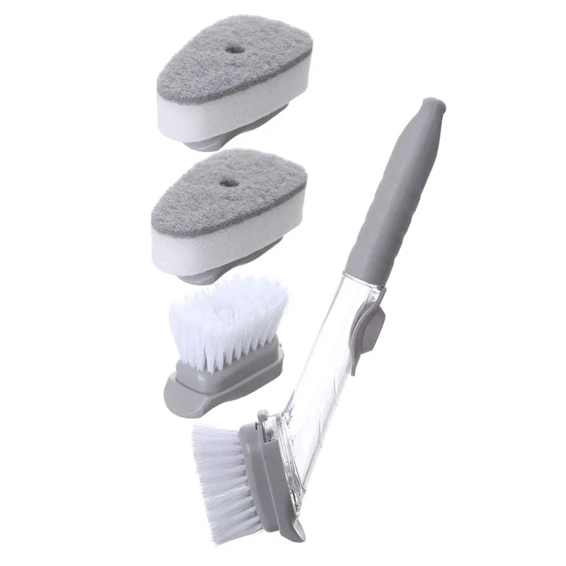 Kitchen Cleaning Brush 2 in 1 Long Handle Cleaing Brush with Removable Brush Sponge Dispenser Kitchen Tools
Kitchen Cleaning Brush 2 in 1 Long Handle Cleaing Brush with Removable Brush Sponge Dispenser Kitchen Tools