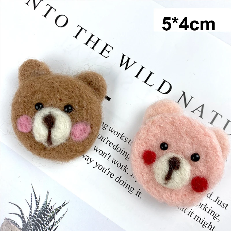 Wool Felt Bear Poke Handmade DIY Accessories Animal Bear Hairpin Jewelry Decoration Pieces
Wool Felt Bear Poke Handmade DIY Accessories Animal Bear Hairpin Jewelry Decoration Pieces