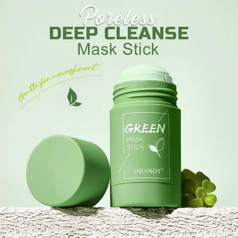 

Poreless Deep Cleanse Mask Stick Natural Ingredients Moisturizing Control Oil Green Tea Solid Cleansing Face Mask Stick