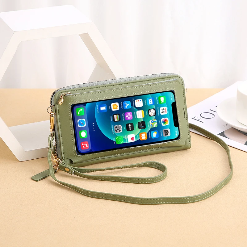 Brand Design Cellphone Wallet For Women Small Shoulder Bag Touch Creen Phone Pocket PU Leather Crossbody Money Clips Lady Purse
Brand Design Cellphone Wallet For Women Small Shoulder Bag Touch Creen Phone Pocket PU Leather Crossbody Money Clips Lady Purse