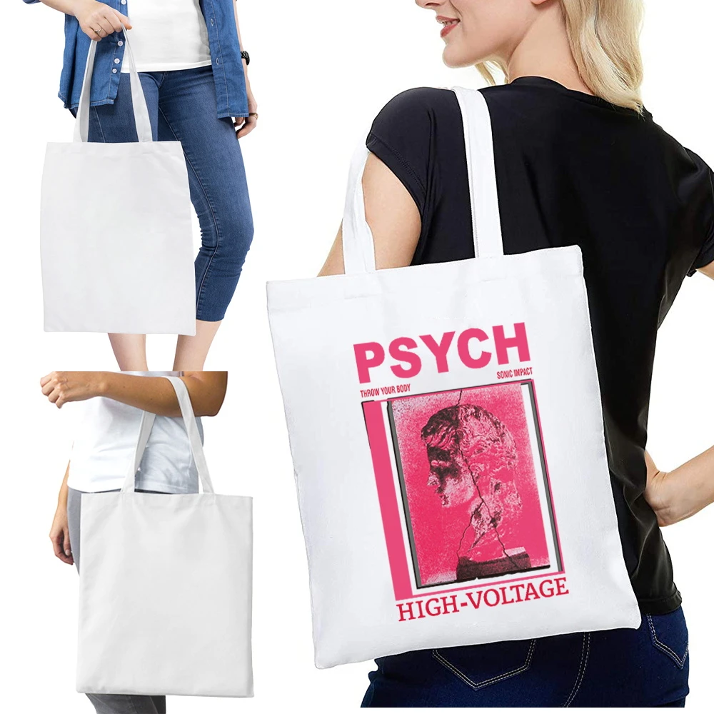 Funny Pattern Women's Canvas Shoulder Shopper Shopping Bags Collapsible Cotton Fabric Grocery Handbags Tote Book Bag for Girls
Funny Pattern Women's Canvas Shoulder Shopper Shopping Bags Collapsible Cotton Fabric Grocery Handbags Tote Book Bag for Girls