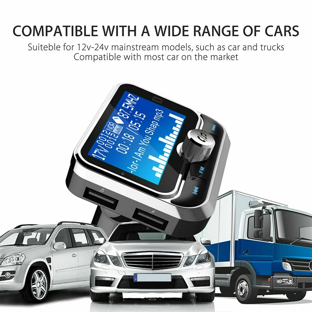 1.8 Inch BT FM Transmitter Wireless 87.5-108.0Mhz Accessories Hands-Free Call With USB Charger
1.8 Inch BT FM Transmitter Wireless 87.5-108.0Mhz Accessories Hands-Free Call With USB Charger