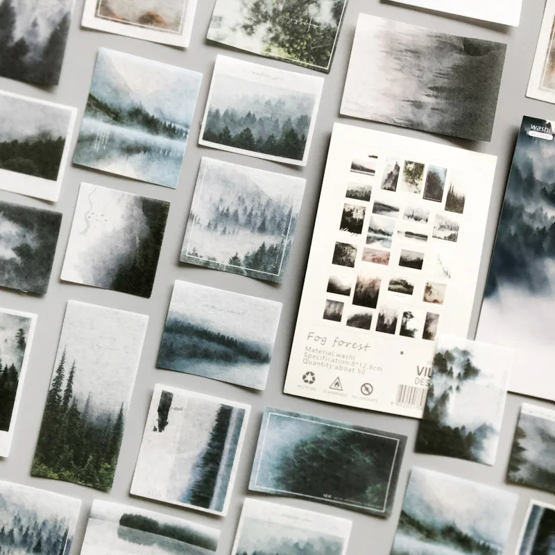 50 Pcs/Set Creative Fog Forest Series Washi Sticker DIY Stickers Decorative Stationery
50 Pcs/Set Creative Fog Forest Series Washi Sticker DIY Stickers Decorative Stationery