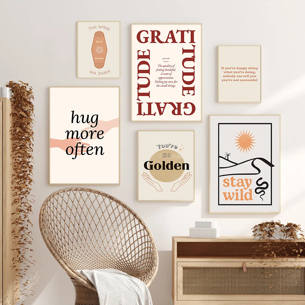 Boho Line Landscape Poster and Print Stay Wild Inspirational Quote Art Canvas Painting Hug Gratitude Wall Pictures Nordic Decor
Boho Line Landscape Poster and Print Stay Wild Inspirational Quote Art Canvas Painting Hug Gratitude Wall Pictures Nordic Decor