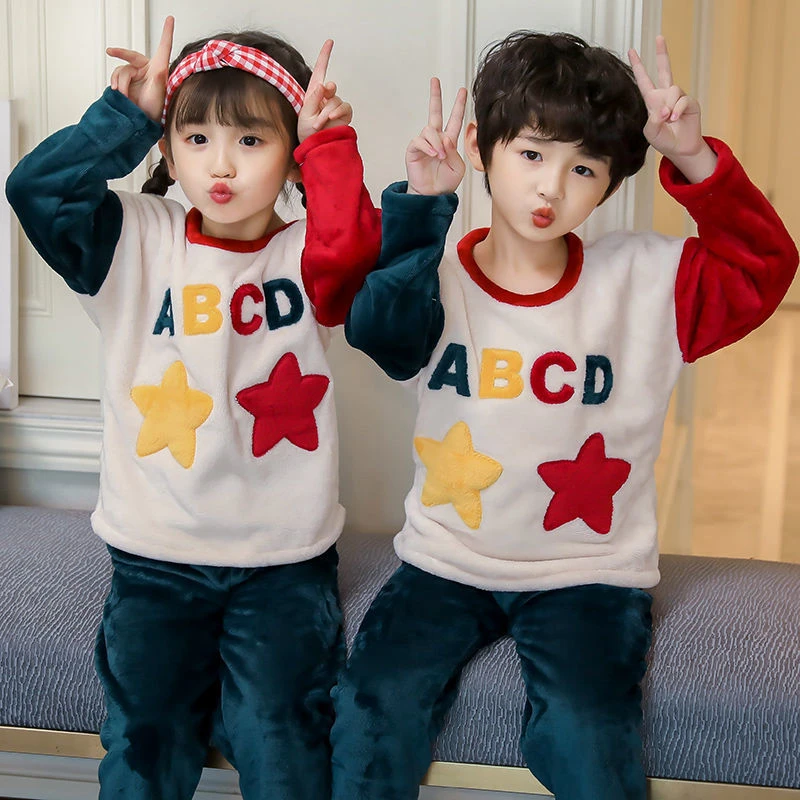 New Girls Pajamas Set Warm Thicken Winter Flannel Pijamas Infantil Children Coral Fleece Cartoon Sleepwear For Boys Pyjamas Kids
New Girls Pajamas Set Warm Thicken Winter Flannel Pijamas Infantil Children Coral Fleece Cartoon Sleepwear For Boys Pyjamas Kids