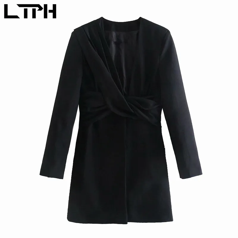 LTPH pink blazer dress women sexy V-neck Pleated design long sleeve slim temperament vintage elegant dresses 2021 autumn new
LTPH pink blazer dress women sexy V-neck Pleated design long sleeve slim temperament vintage elegant dresses 2021 autumn new