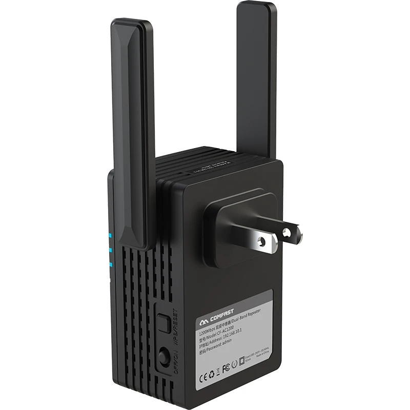 Comfast CF-AC1200 1200Mbps 5G signal extender wifi Repeater 2.4G&5Ghz Wifi Roteador Booster dual Antenna dual band wifi router
Comfast CF-AC1200 1200Mbps 5G signal extender wifi Repeater 2.4G&5Ghz Wifi Roteador Booster dual Antenna dual band wifi router
