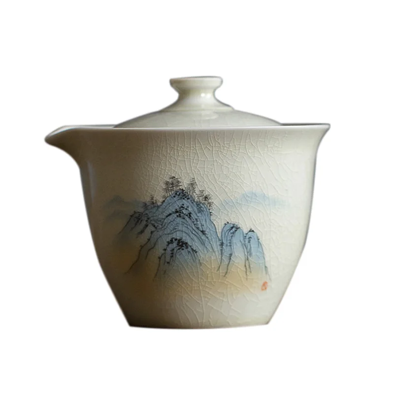 200ml Ceramic Tea Tureen Crackle Glaze Vintage Tea Bowl Master Cup China Teaware Drinkware Puer Cups Handwork Gaiwan Crafts Gift
200ml Ceramic Tea Tureen Crackle Glaze Vintage Tea Bowl Master Cup China Teaware Drinkware Puer Cups Handwork Gaiwan Crafts Gift
