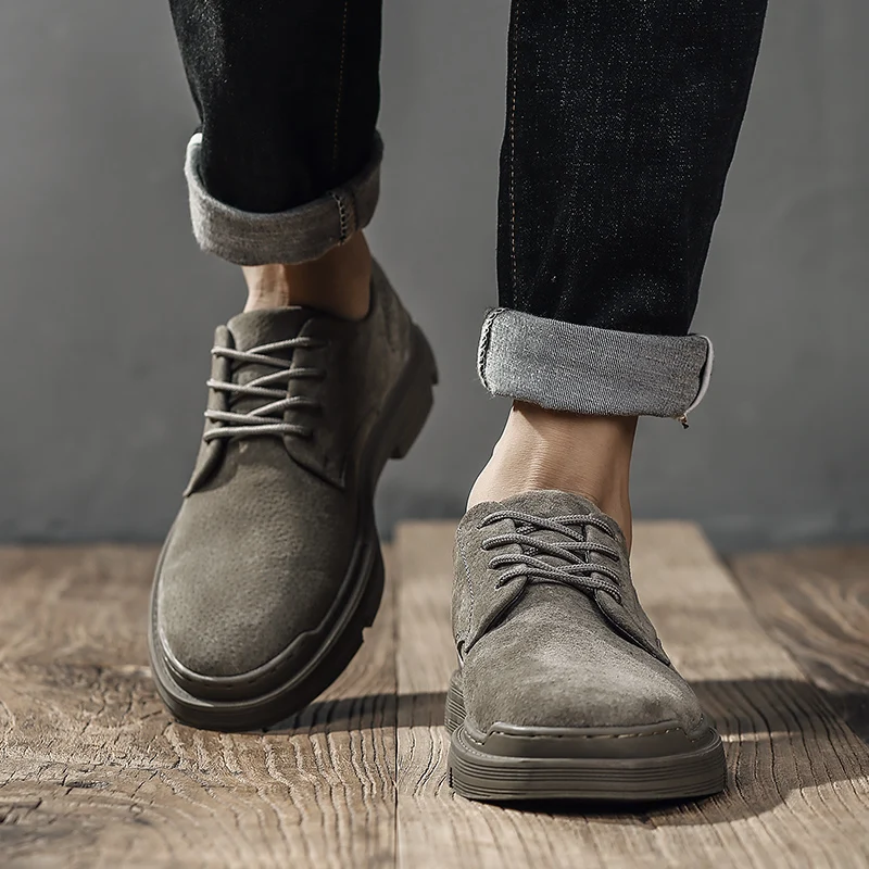 2021 New Trend Men Fashion Shoes Suede Leather Working Shoes Men Wearable Walking Shoes For Man Top Quality Adult Casual Shoes
2021 New Trend Men Fashion Shoes Suede Leather Working Shoes Men Wearable Walking Shoes For Man Top Quality Adult Casual Shoes