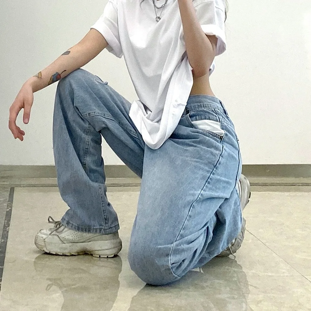 Streetwear Pockets Y2K Low Waist Jeans Vintage Fashion Denim Trousers 90s Baggy Jeans Women Pants Pantalons Capris
Streetwear Pockets Y2K Low Waist Jeans Vintage Fashion Denim Trousers 90s Baggy Jeans Women Pants Pantalons Capris