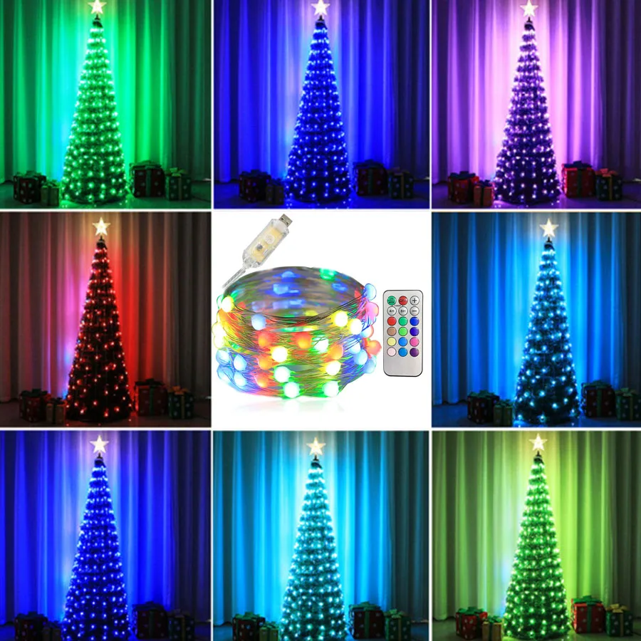 20M RGB Digital Control Christmas Tree String Light Outdoor Copper Wire Fairy Garland Light Wedding Party Firefly Light
20M RGB Digital Control Christmas Tree String Light Outdoor Copper Wire Fairy Garland Light Wedding Party Firefly Light