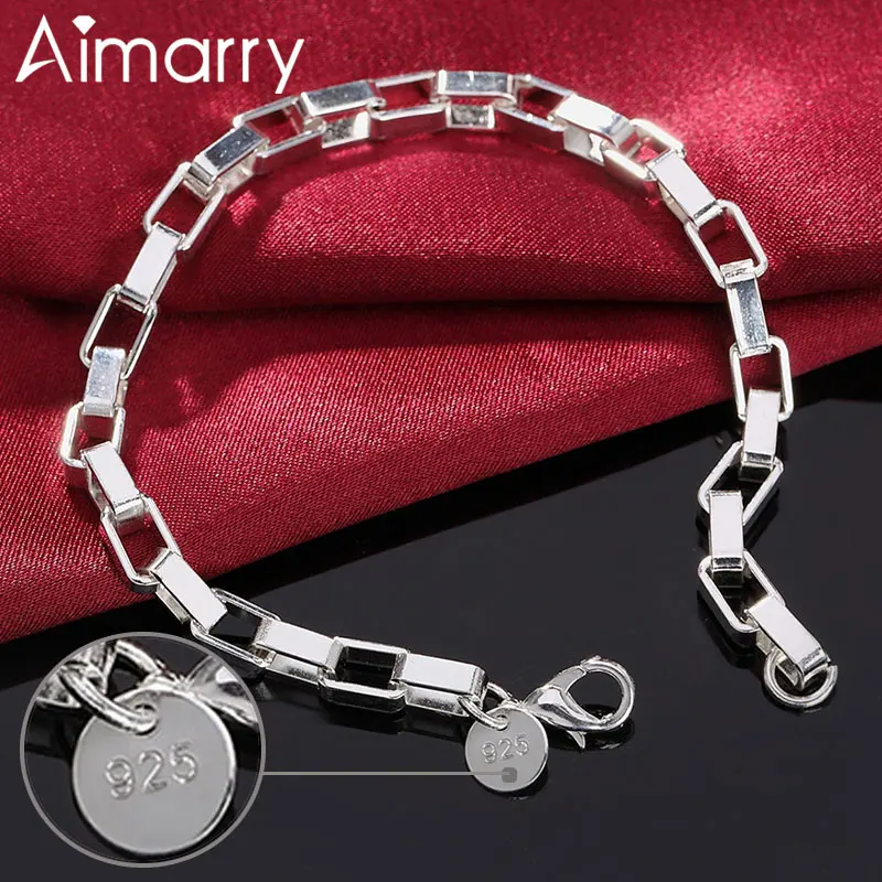 Aimarry 925 Sterling Silver Big Long Lattice Chain Bracelet For Women Men Charm Party Wedding Gifts Fashion Jewelry
Aimarry 925 Sterling Silver Big Long Lattice Chain Bracelet For Women Men Charm Party Wedding Gifts Fashion Jewelry