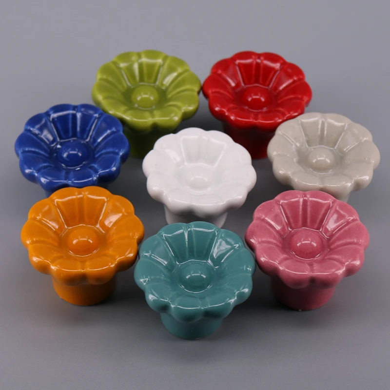 1PC Ceramic furniture knobs Colorful Flower drawer Handle Door Cabinet Wardrobe Pull Kids Room Knobs
1PC Ceramic furniture knobs Colorful Flower drawer Handle Door Cabinet Wardrobe Pull Kids Room Knobs