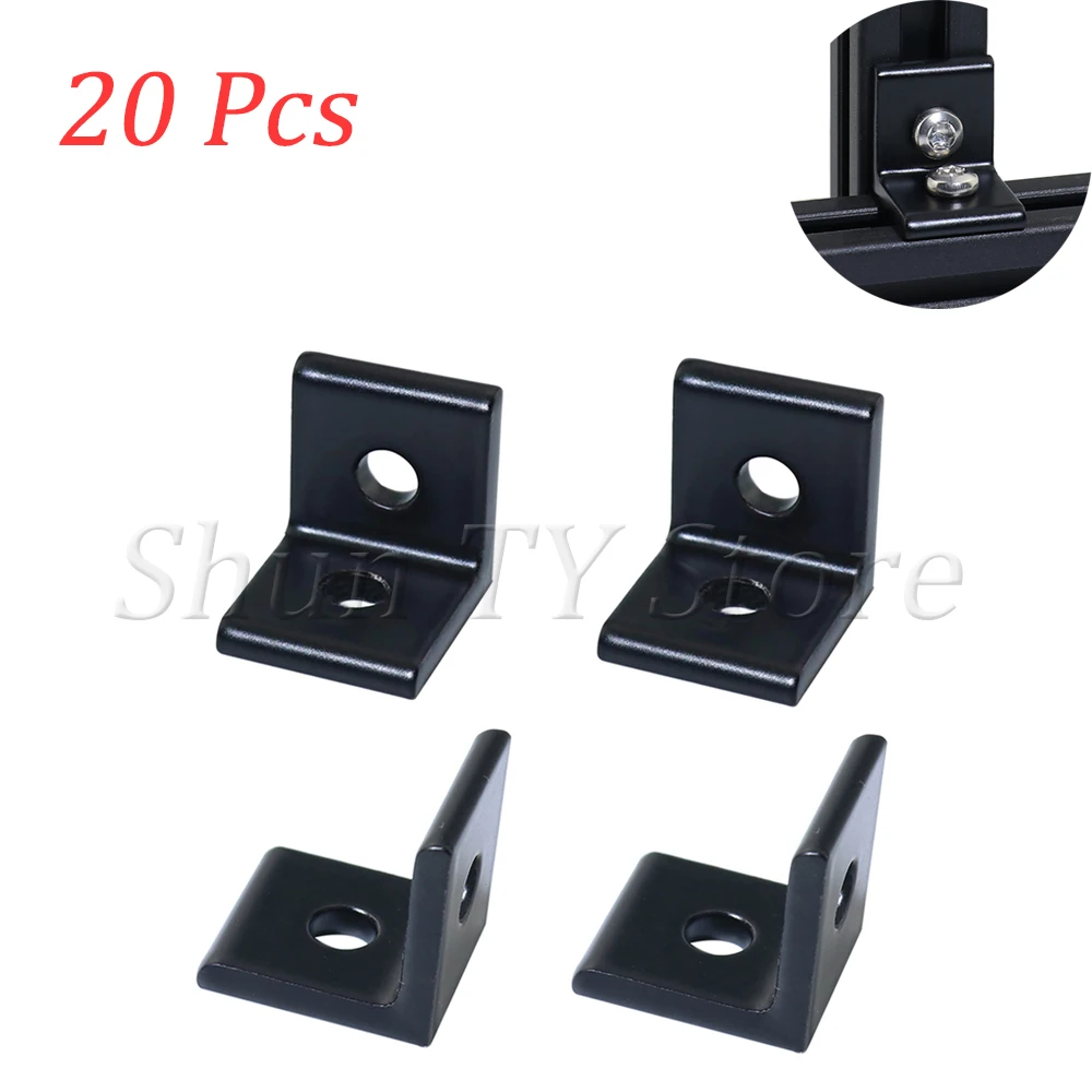 20 Pcs Multi-size Inside Corner Brackets Aluminum L-type Connector Bracket Fastener For Industrial Aluminum Extrusion Profile
20 Pcs Multi-size Inside Corner Brackets Aluminum L-type Connector Bracket Fastener For Industrial Aluminum Extrusion Profile