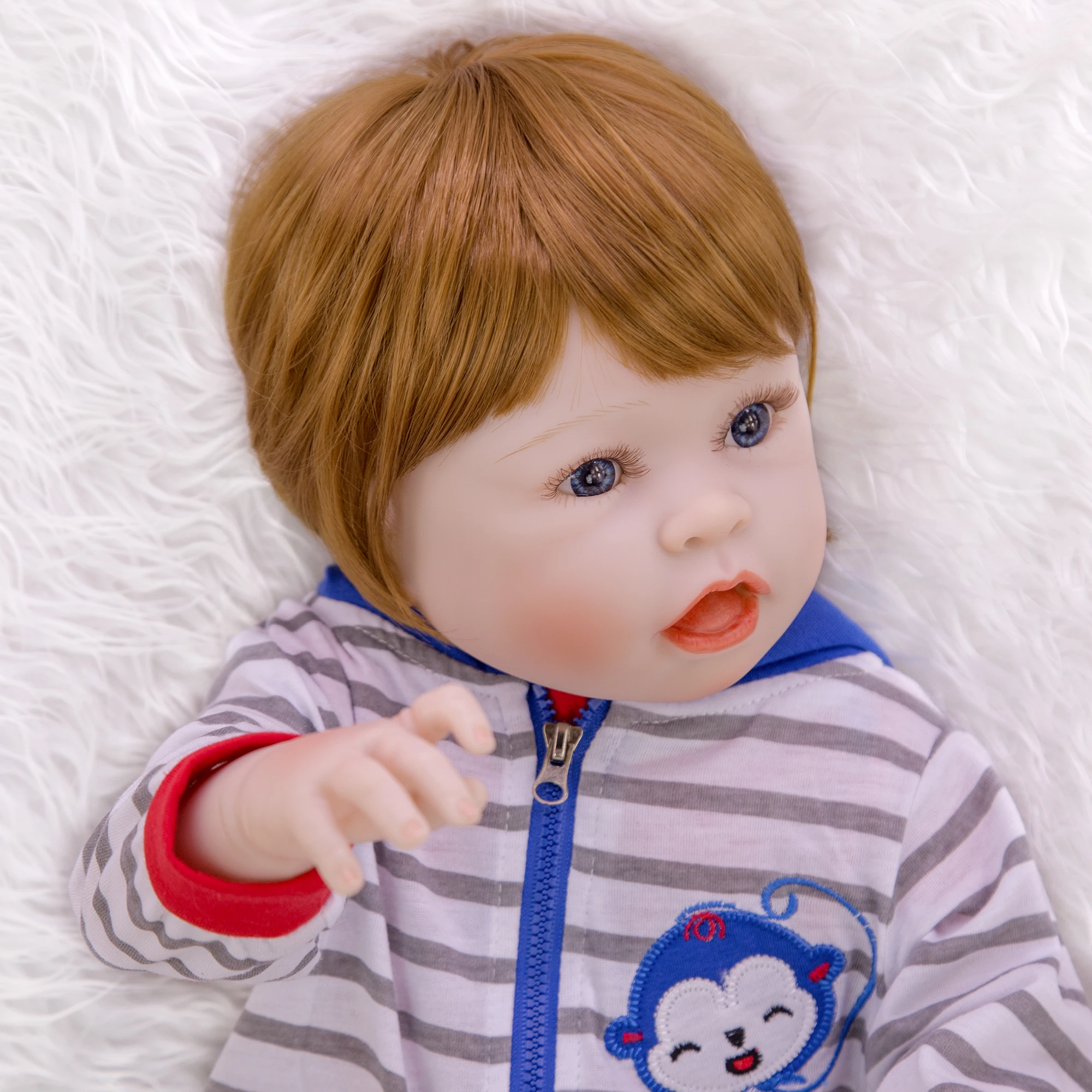 KEIUMI Cute 57 cm Funny face Reborn Baby Menino Full Silicone Vinyl Waterproof Baby Reborn Dolls 23 inch Realistic kid Playmates
KEIUMI Cute 57 cm Funny face Reborn Baby Menino Full Silicone Vinyl Waterproof Baby Reborn Dolls 23 inch Realistic kid Playmates