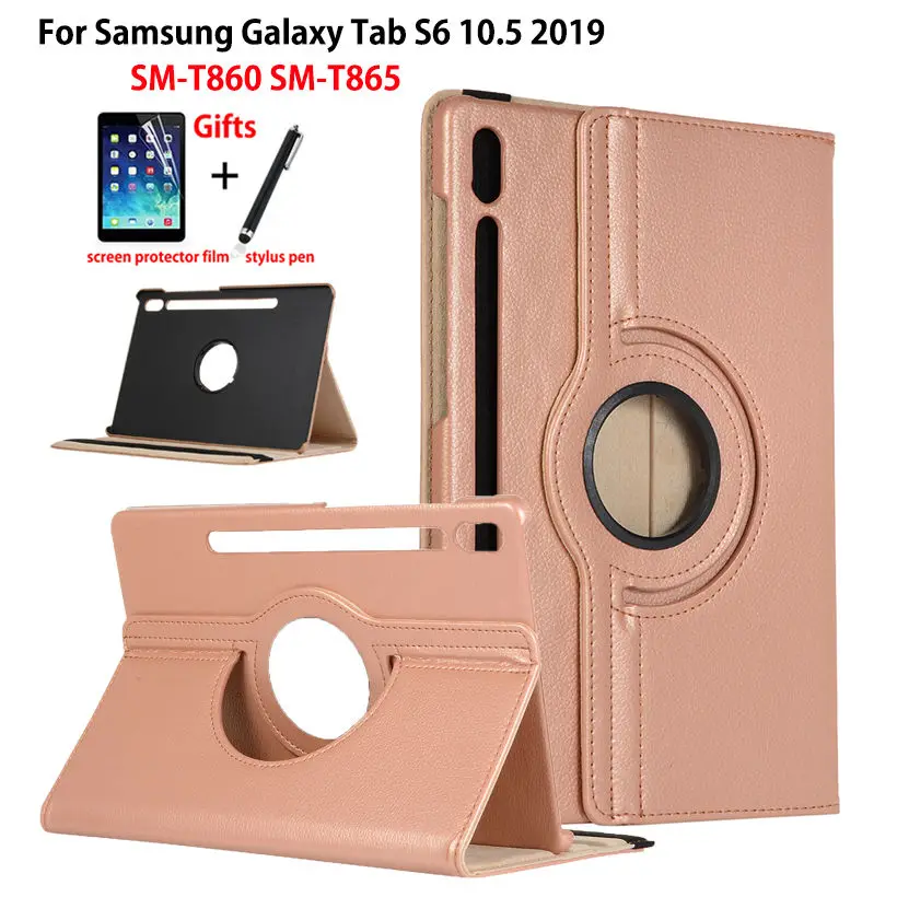 Вращающийся на 360 градусов чехол для Samsung Galaxy Tab S6 10 5 SM-T860 T860 2019 дюйма