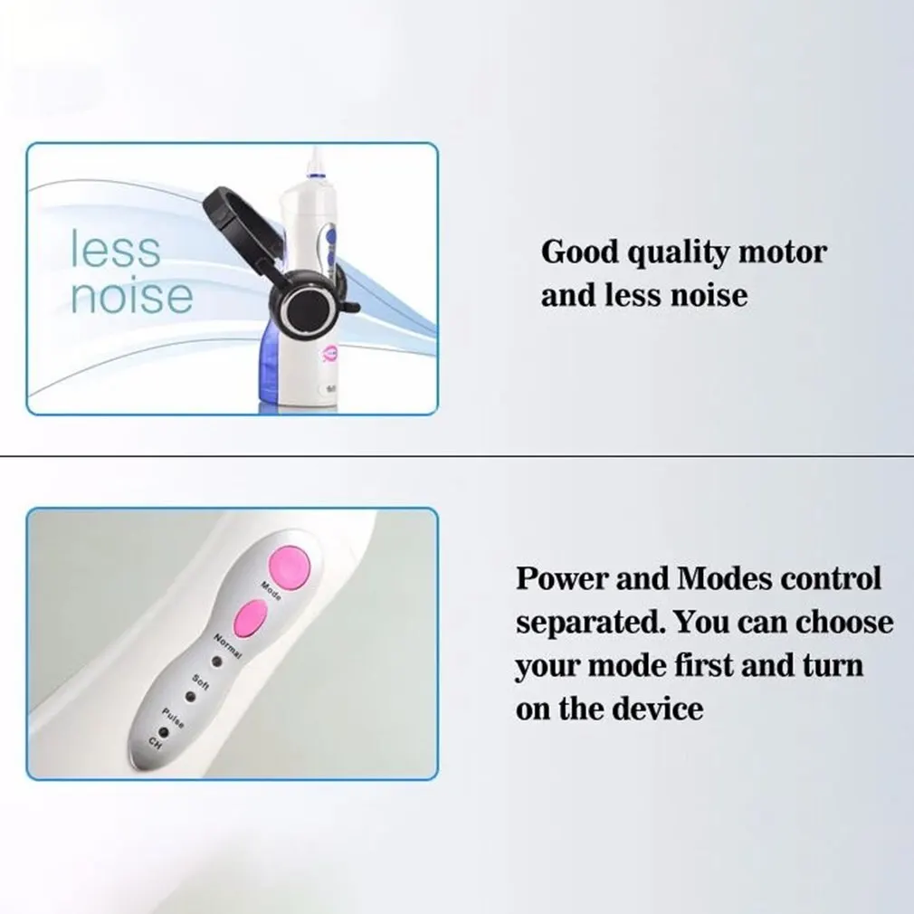 Oral Irrigator USB Rechargeable Water Flosser Portable Water Jet 800ML Water Tank Waterproof Teeth Cleaner
Oral Irrigator USB Rechargeable Water Flosser Portable Water Jet 800ML Water Tank Waterproof Teeth Cleaner