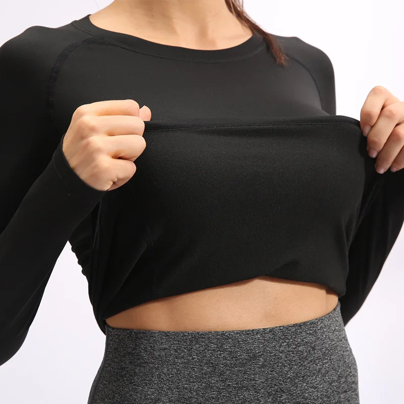 Fleece Lined Yoga Shirts Female Sport Tops Gym Clothing Rashguard Thermal Underwear camisole Women Training Tights Fitness Wear
Fleece Lined Yoga Shirts Female Sport Tops Gym Clothing Rashguard Thermal Underwear camisole Women Training Tights Fitness Wear