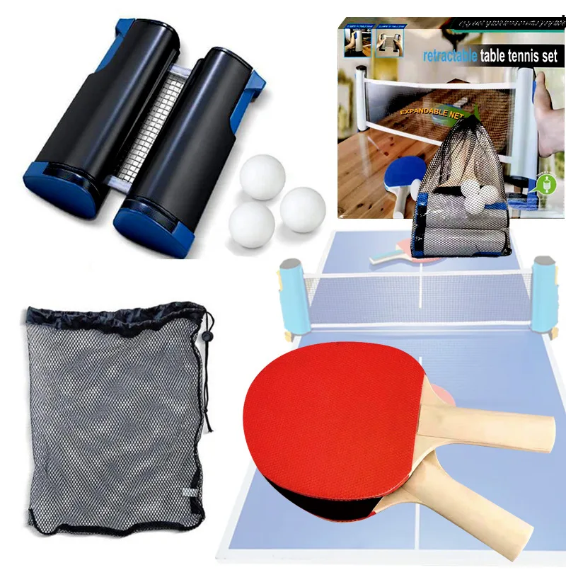 PortableTable Tennis Net Retractable Pingpong Post Net Rack Adjustable Any Table Home Sports Tool with Pingpong Paddle
PortableTable Tennis Net Retractable Pingpong Post Net Rack Adjustable Any Table Home Sports Tool with Pingpong Paddle
