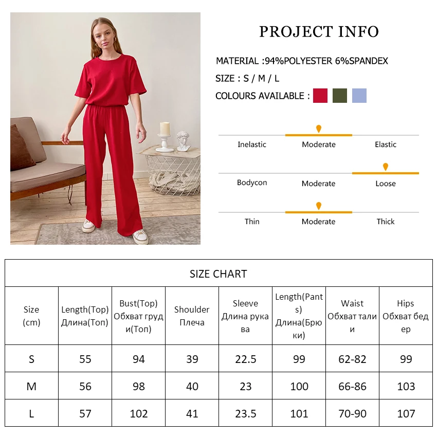 Hiloc Solid Ribbed Trouser Suits Short Sleeve Autumn Suit For Women Sets Round Neck Set Woman 2 Pieces 2021 Elegant Sleepwear 
Hiloc Solid Ribbed Trouser Suits Short Sleeve Autumn Suit For Women Sets Round Neck Set Woman 2 Pieces 2021 Elegant Sleepwear