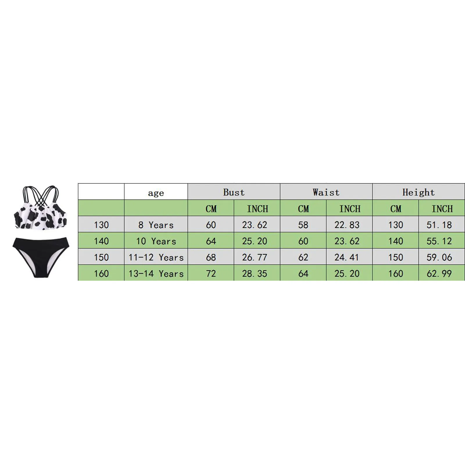 Girls' Bikini Summer Swimwear Cute Crisscross Back Cow Floral Print Two-piece Swimsuit Bikinis Set 2021 Summer
Girls' Bikini Summer Swimwear Cute Crisscross Back Cow Floral Print Two-piece Swimsuit Bikinis Set 2021 Summer