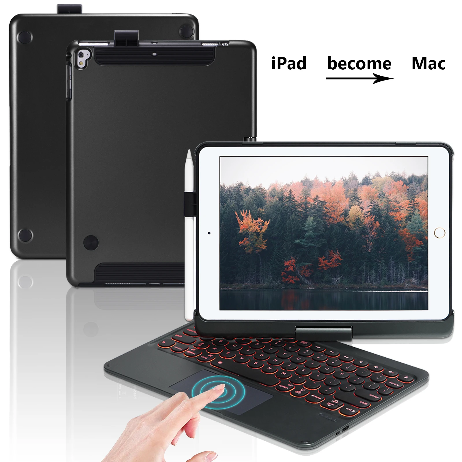 Чехол для беспроводной клавиатуры ZSHOW для iPad 10,2 Air 10,5 Pro 10.5, подсветка, вращение на 360 °, съемная сенсорная клавиатура для iPad 10,2
Чехол для беспроводной клавиатуры ZSHOW для iPad 10,2 Air 10,5 Pro 10.5, подсветка, вращение на 360 °, съемная сенсорная клавиатура для iPad 10,2