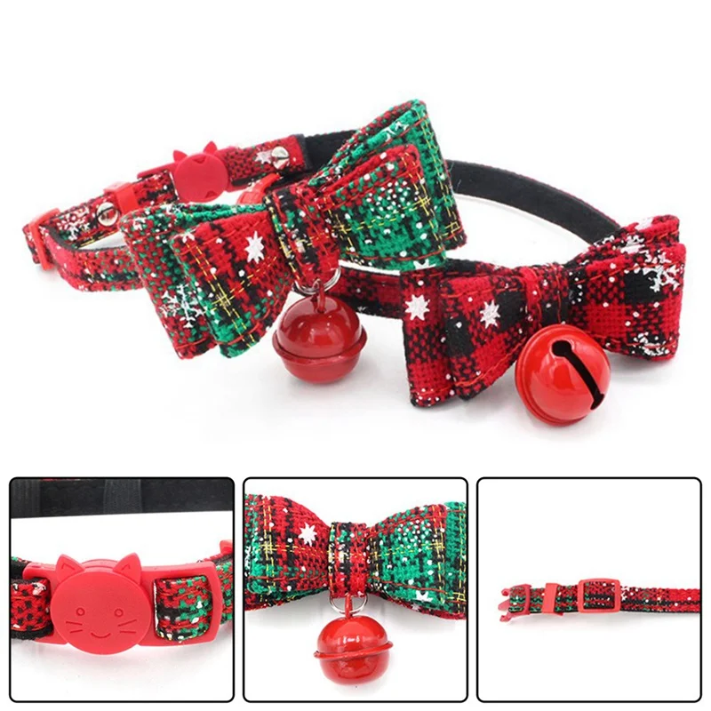 Christmas Pet Cat Dog Collar Bell Bow Tie Adjustable Neck Strap Cat Dog Grooming Accessories Pet Product Supplies Christmas
Christmas Pet Cat Dog Collar Bell Bow Tie Adjustable Neck Strap Cat Dog Grooming Accessories Pet Product Supplies Christmas