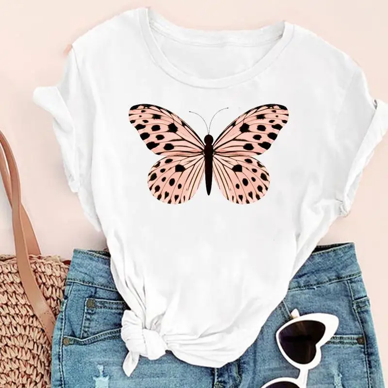 Women Cartoon Butterfly Aesthetic Watercolor Fashion Print Graphic Summer Short Sleeve Female Clothes Tops Tees Tshirt T-Shirt
Women Cartoon Butterfly Aesthetic Watercolor Fashion Print Graphic Summer Short Sleeve Female Clothes Tops Tees Tshirt T-Shirt