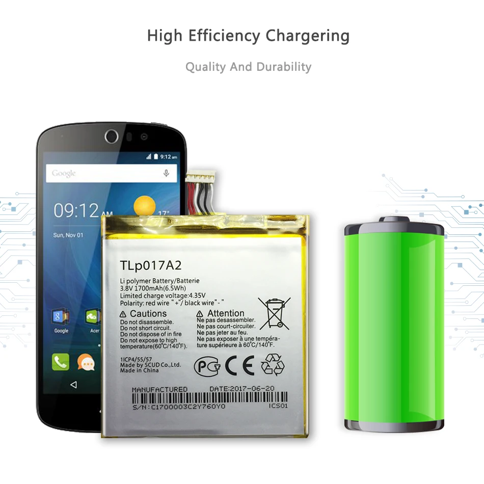 For Alcatel One Touch Idol Mini OT-6012A OT-6012E OT-6012W OT 6012A 6012E 6012W Battery TLp017A1 TLp017A2 1700mAh with Track NO
For Alcatel One Touch Idol Mini OT-6012A OT-6012E OT-6012W OT 6012A 6012E 6012W Battery TLp017A1 TLp017A2 1700mAh with Track NO