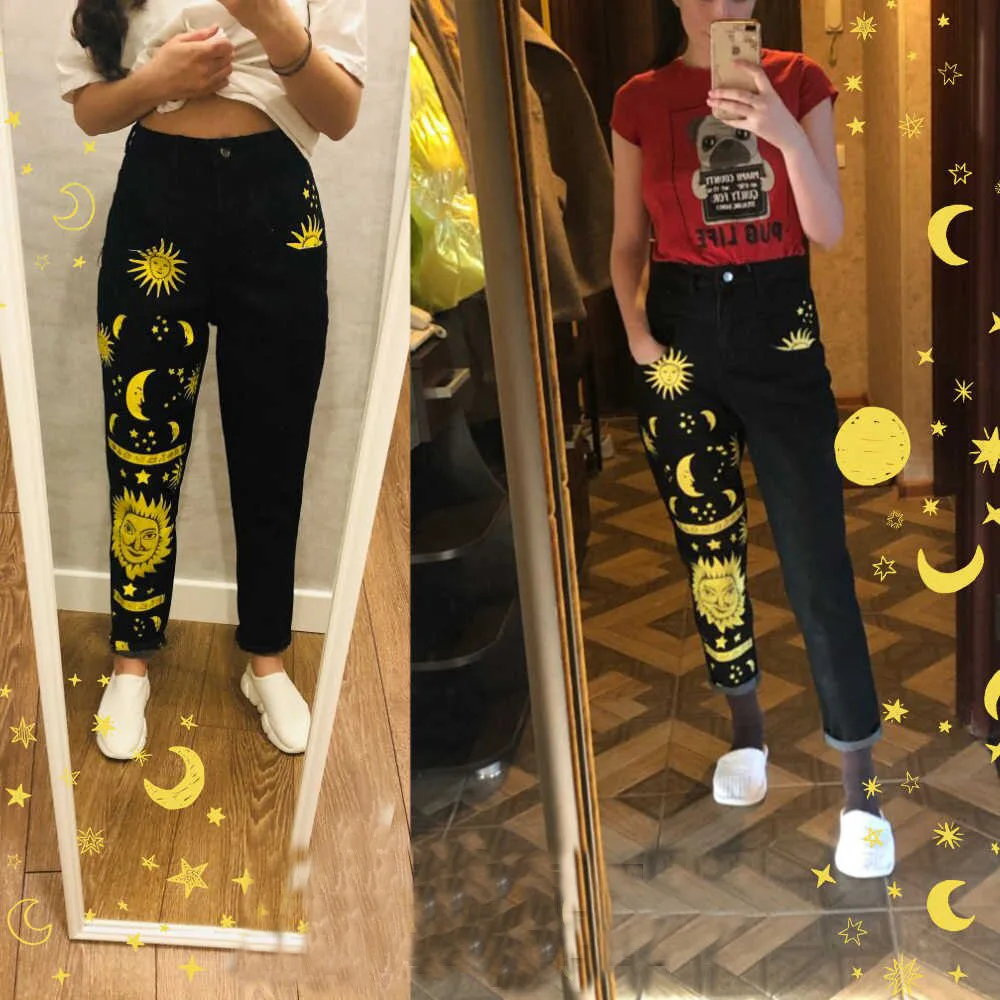 Lugentolo Streetwear Jeans Woman High Waisted Print Straight Spring Fall Fashion Washed Street Trousers Jeans
Lugentolo Streetwear Jeans Woman High Waisted Print Straight Spring Fall Fashion Washed Street Trousers Jeans