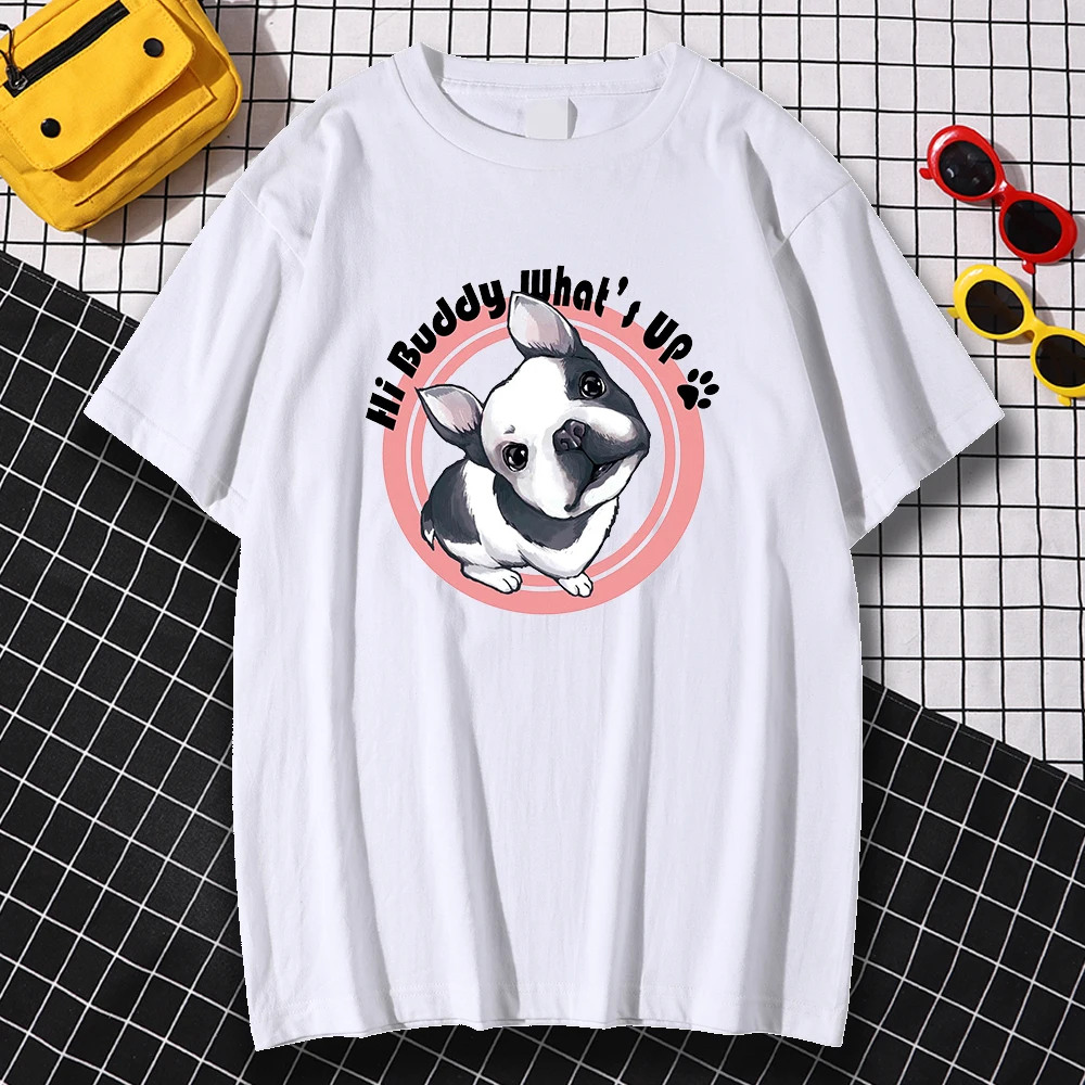 Kohpweran Creativity Style Hi Buddy What'S Up Printmen'S T-Shirt Fitted Short Sleeved Streetwear Fitted Breathable Tshirts Men
Kohpweran Creativity Style Hi Buddy What'S Up Printmen'S T-Shirt Fitted Short Sleeved Streetwear Fitted Breathable Tshirts Men