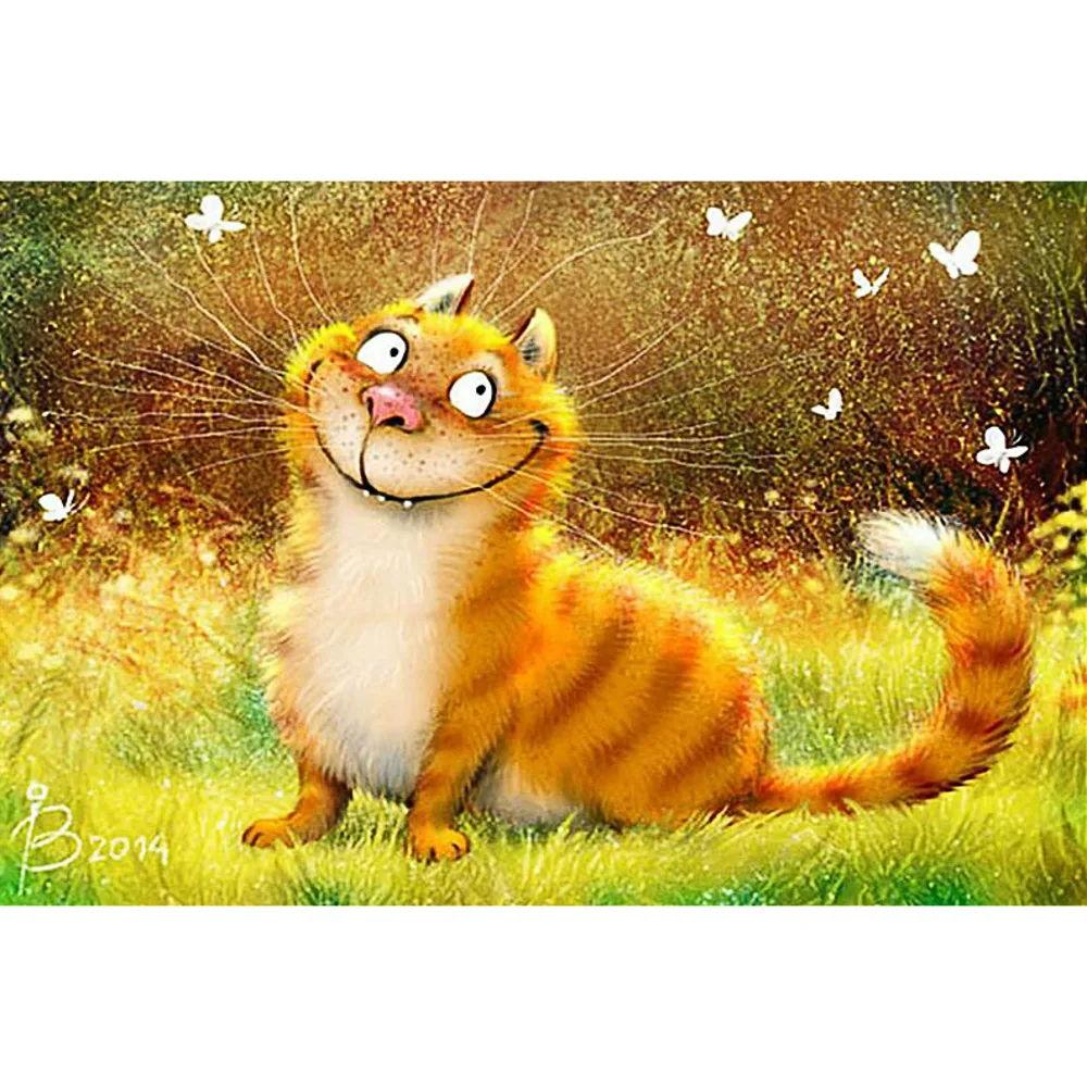 Cartoon Butterfly Cat Animal 11CT Kit Craft Needlework Set Cotton Thread Canvas Printed Christmas Gift Home Decor Dropshipping
Cartoon Butterfly Cat Animal 11CT Kit Craft Needlework Set Cotton Thread Canvas Printed Christmas Gift Home Decor Dropshipping