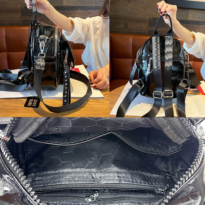 Luxury Fancy Women's Backpack 2021 Fashion Rhinestone Bear Pattern School Backpack Women Bag Dual-purpose Brand Shoulder Bags
Luxury Fancy Women's Backpack 2021 Fashion Rhinestone Bear Pattern School Backpack Women Bag Dual-purpose Brand Shoulder Bags