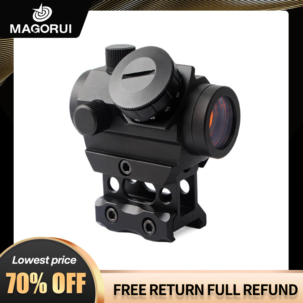 MAGORUI T1G Red Dot Sight 1X20 Sights Reflex With 20mm Rail Mount & Increase Riser Rail Mount Tactical Hunting Accessories
MAGORUI T1G Red Dot Sight 1X20 Sights Reflex With 20mm Rail Mount & Increase Riser Rail Mount Tactical Hunting Accessories