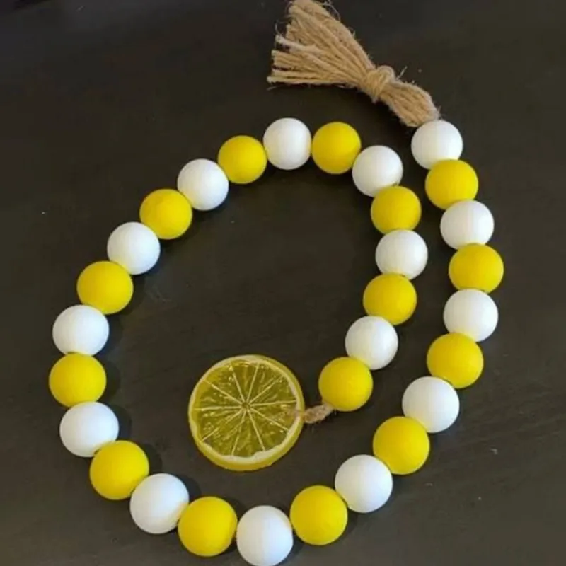 Tassel Wood Bead Garland with Lemon Pendant Farmhouse Rustic Decor Kids Room Wall Hanging Boho Home Decor Photo Props
Tassel Wood Bead Garland with Lemon Pendant Farmhouse Rustic Decor Kids Room Wall Hanging Boho Home Decor Photo Props