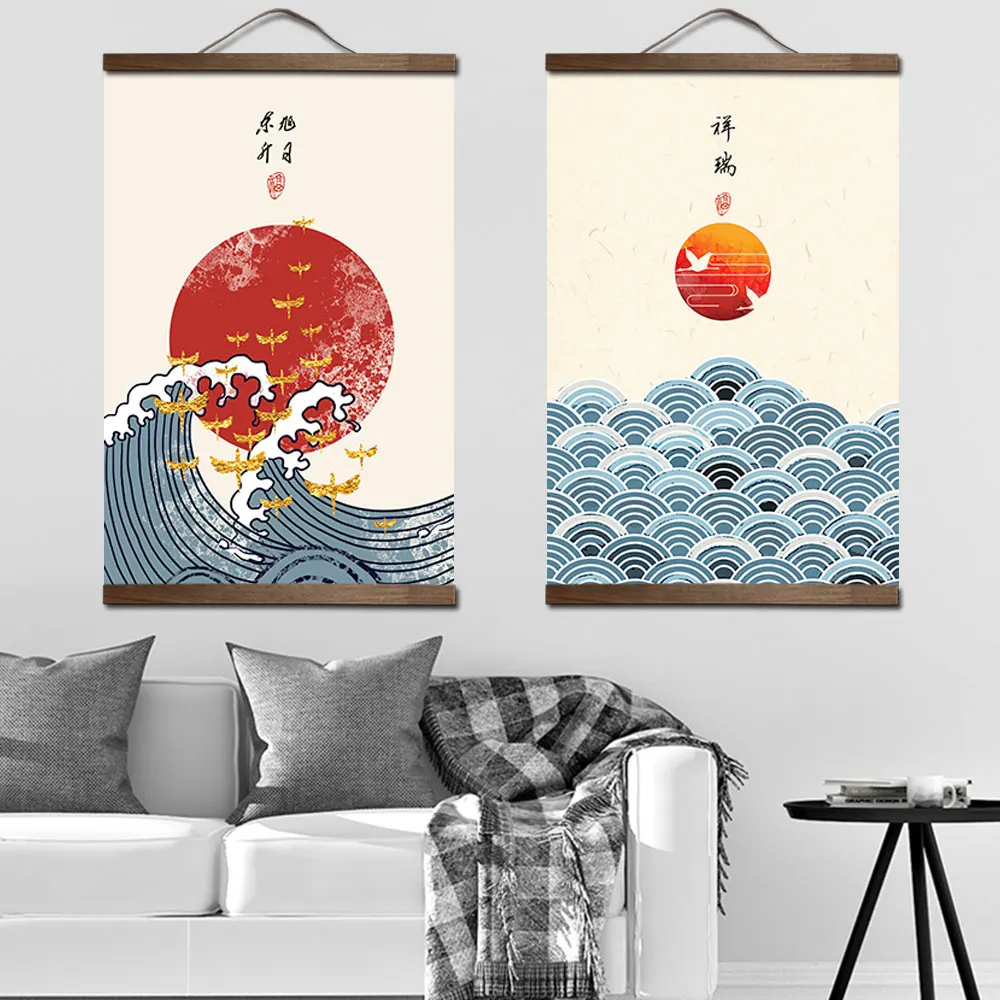 Chinese Classical Style Ancient Canvas Painting Poster Wall Art with wood hanging scrolls for living room vintage room decor 
Chinese Classical Style Ancient Canvas Painting Poster Wall Art with wood hanging scrolls for living room vintage room decor